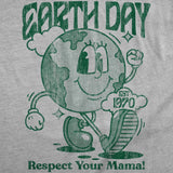 Mens Earth Day Respect Your Mama Funny T Shirts Sarcastic Tee For Men