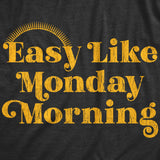 Mens Funny T Shirts Easy Like Monday Morning Sarcastic Work Tee For Men