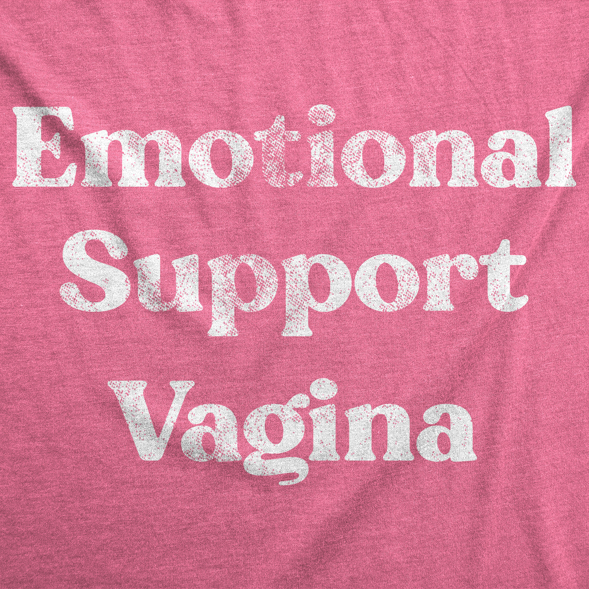 Womens Emotional Support Vagina Funny T Shirts Adult Graphic Tee For Ladies