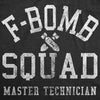 Womens F Bomb Squad Funny Graphic Tees Swear Word Sarcastic Shirt For Ladies