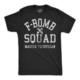 Mens F Bomb Squad Funny Graphic Tees Swear Word Sarcastic Shirt For Men