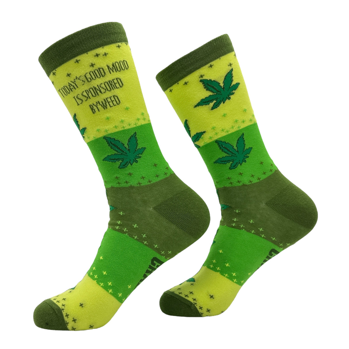 Women's Todays Good Mood Is Sponsored By Weed Socks Funny 420 Graphic Footwear