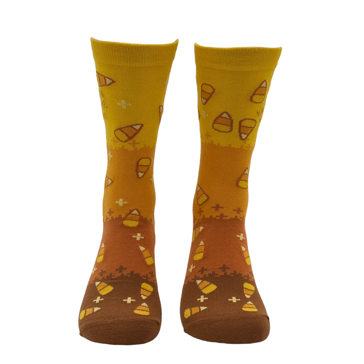 Women's Halloween Makes Me Corny Socks Funny Sarcastic Candy Graphic Footwear