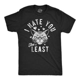 Mens Funny T Shirts I Hate You The Least Sarcastic Kitten Graphic Novelty Tee For Men