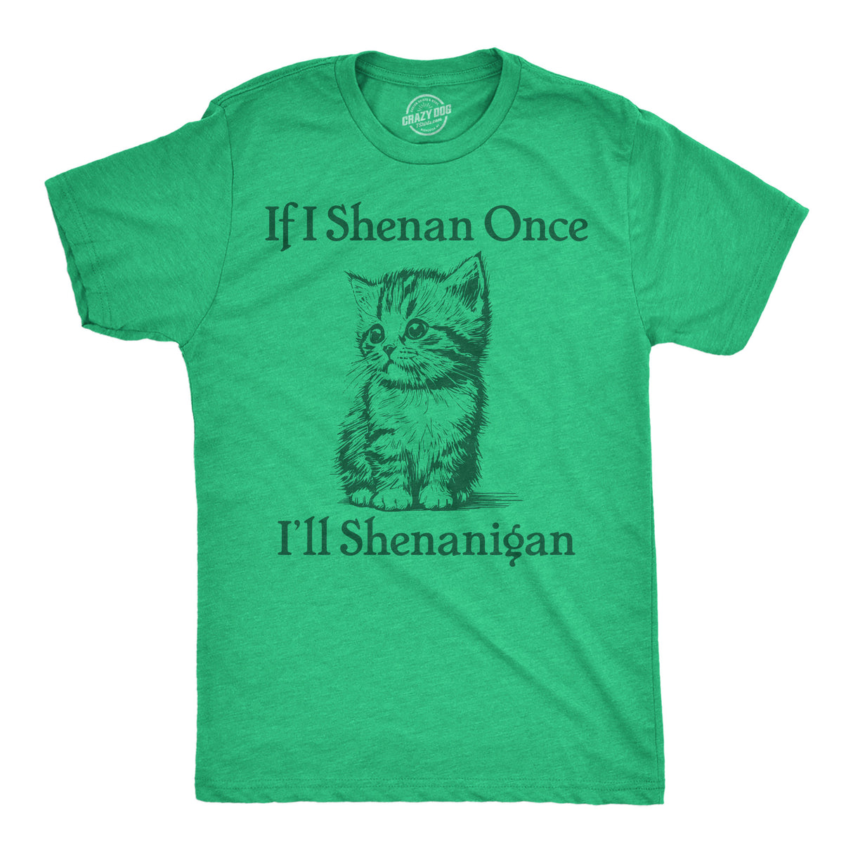Mens Funny T Shirts If I Shenan Once Ill Shenangian Sarcastic St Patricks Day Tee for Men