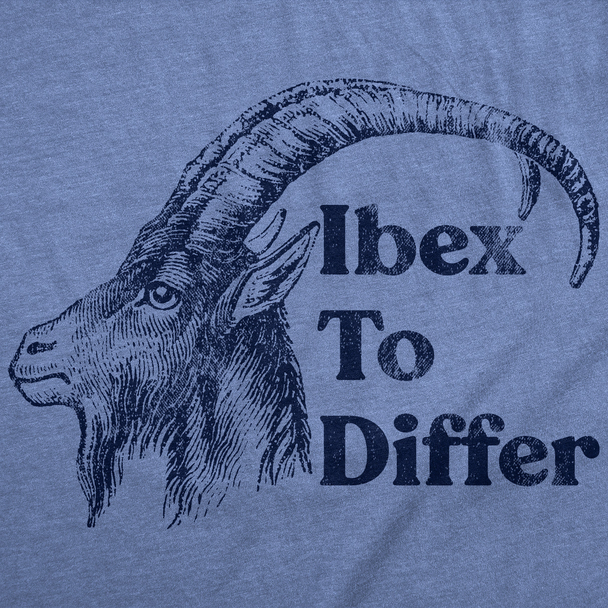 Womens Funny T Shirts Ibex To Differ Sarcastic Animal Graphic Novelty Tee For Ladies