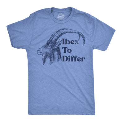 Mens Funny T Shirts Ibex To Differ Sarcastic Animal Graphic Novelty Tee For Men