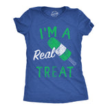 Womens Funny T Shirts Im A Real Treat Sarcastic Popsicle Graphic Tee For Ladies