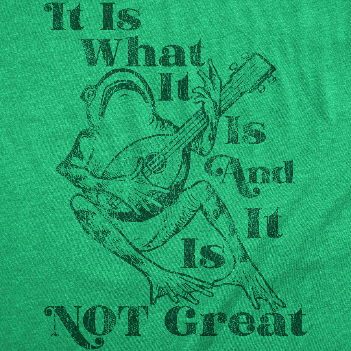 Mens Funny T Shirts It Is What It Is and It Is Not Great Sarcastic Graphic Novelty Tee for Men