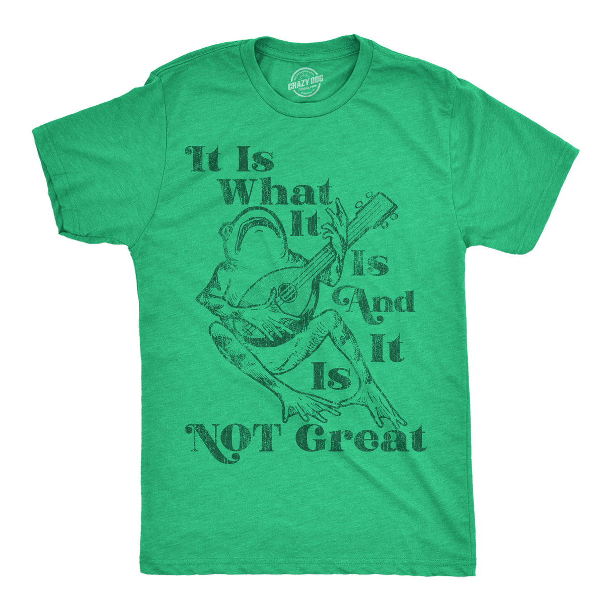 Mens Funny T Shirts It Is What It Is and It Is Not Great Sarcastic Graphic Novelty Tee for Men