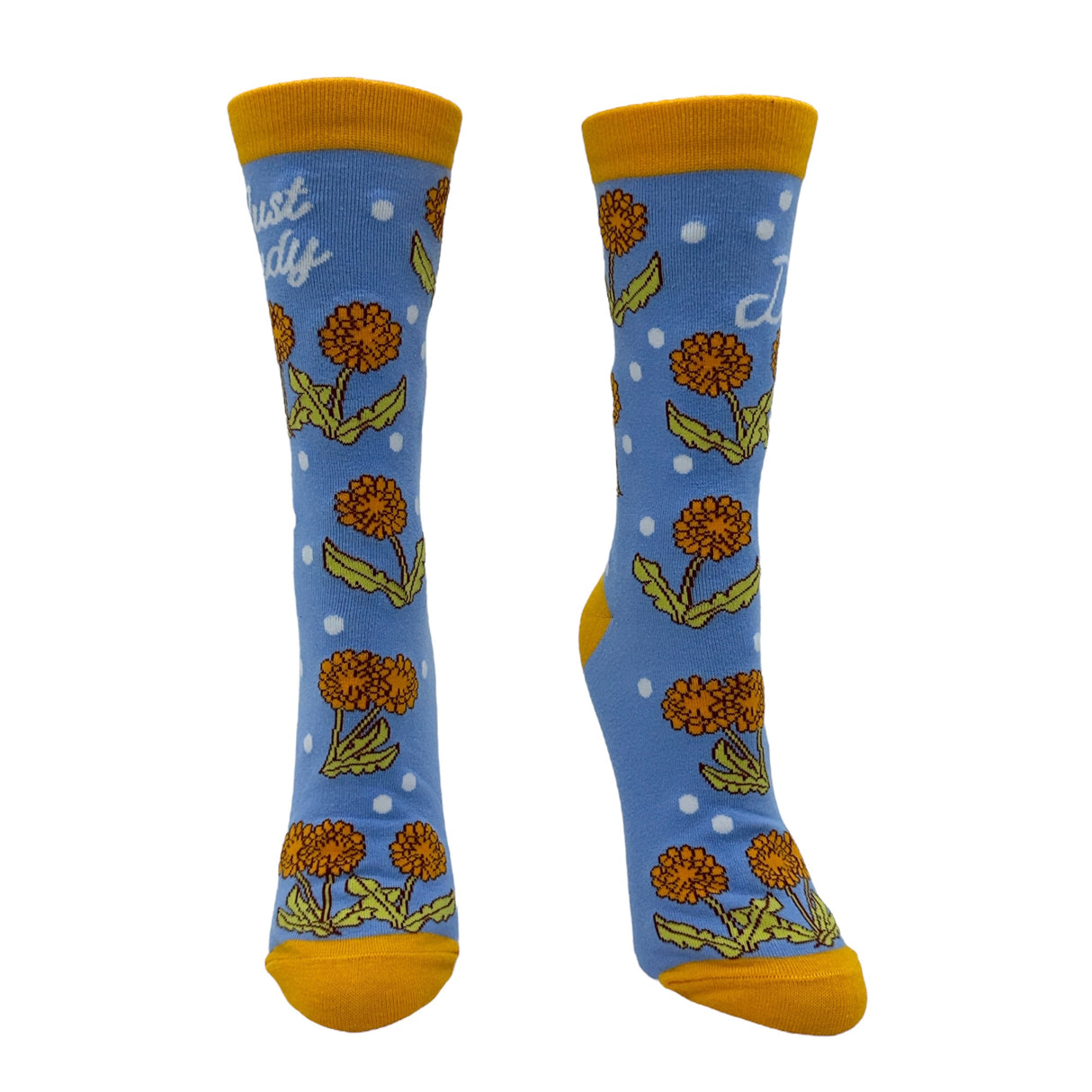 Women's Just Dandy Socks Funny Sarcastic Dandelion Graphic Footwear