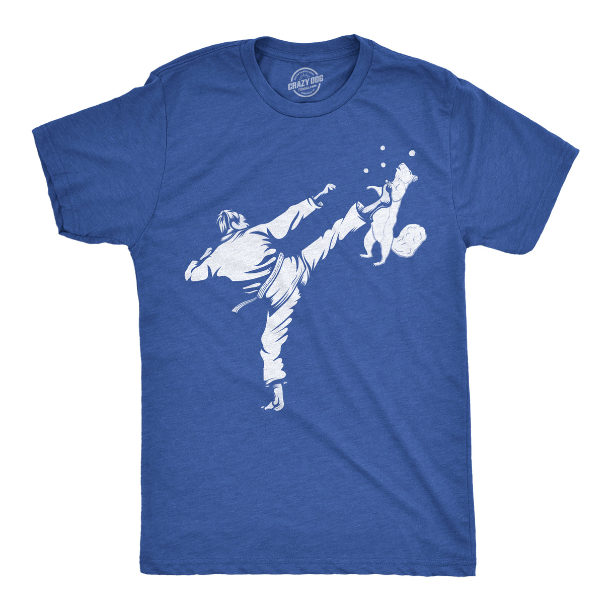 Mens Funny T Shirts Karate Kicked Squirrel Sarcastic Fighting Graphic Tee