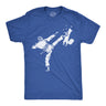 Mens Funny T Shirts Karate Kicked Squirrel Sarcastic Fighting Graphic Tee