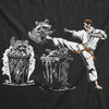 Womens Funny T Shirts Karate Kicking Raccoon Sarcastic Graphic Tee For Ladies