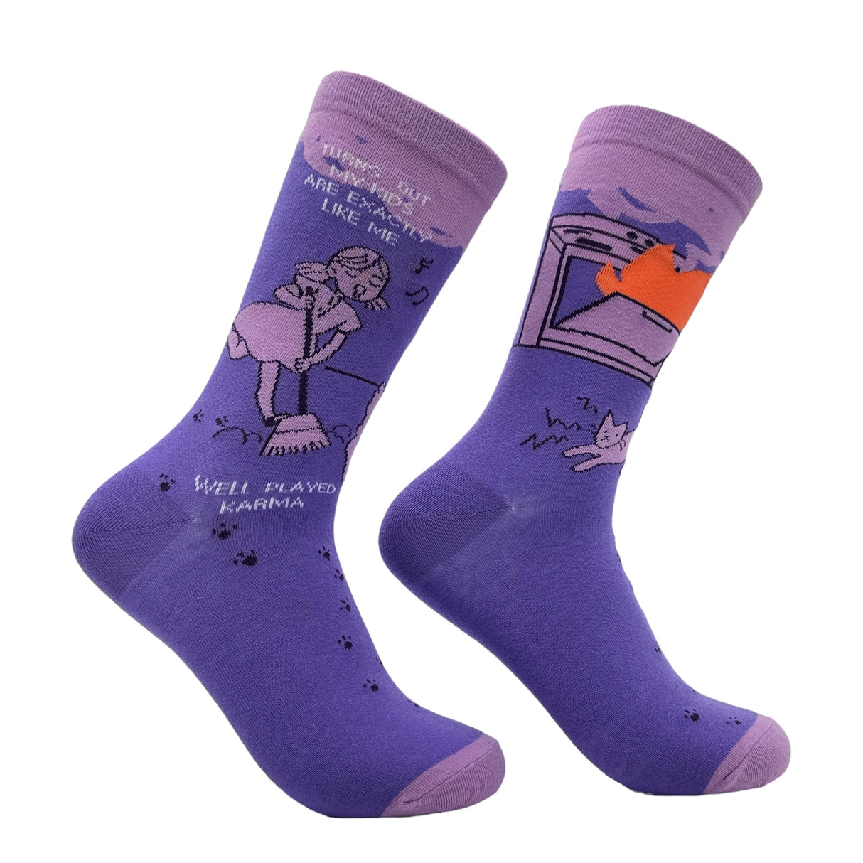 Women's Turns Out My Kids Are Just Like Me Well Played Karma Socks Funny Novelty Footwear