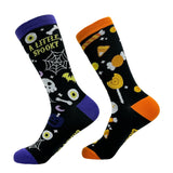 Women's A Little Spooky A Little Sweet Socks Funny Sarcastic Halloween Novelty Footwear