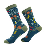 Women's Live Laugh Fuck Off Socks Funny Sarcastic Novelty Footwear