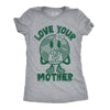 Womens Funny T Shirts Love Your Mother Earth Day Graphic Tee For Ladies