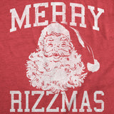 Womens Funny T Shirts Merry Rizzmas Sarcastic Christmas Santa Graphic Novelty Xmas Tee For Ladies