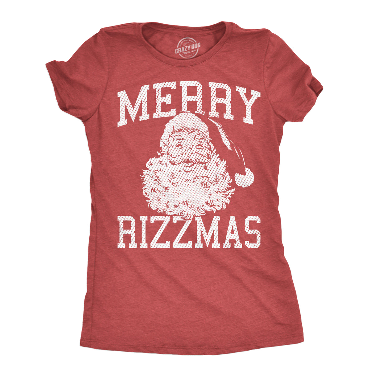 Womens Funny T Shirts Merry Rizzmas Sarcastic Christmas Santa Graphic Novelty Xmas Tee For Ladies