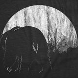 Womens Funny T Shirts Moon Bear Nature Graphic Tee For Ladies