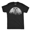 Mens Moon UFO Funny T Shirts Alien Spaceship Graphic Tee For Men