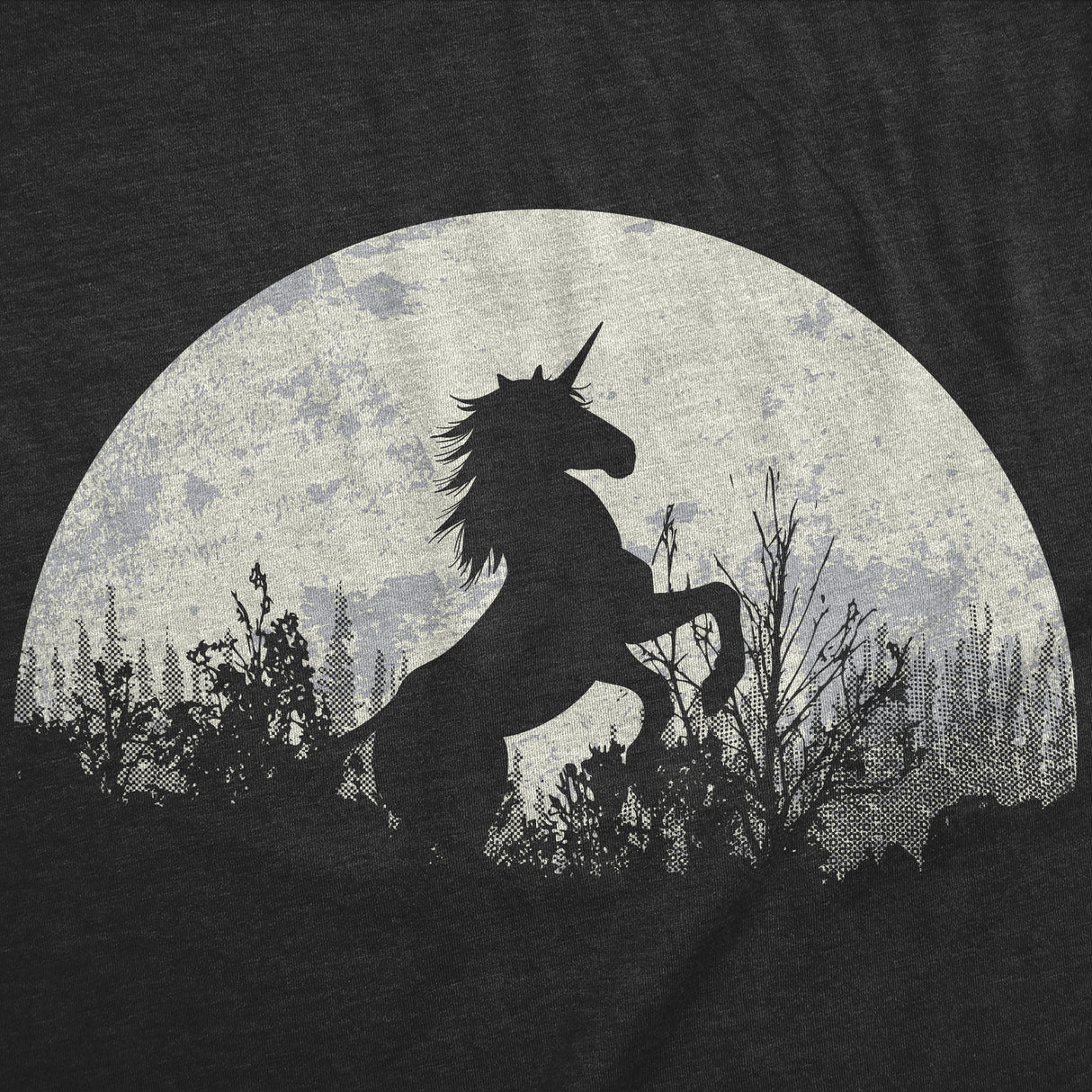 Mens Funny T Shirts Moon Unicorn Fantasy Graphic Tee For Men