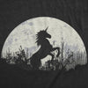 Mens Funny T Shirts Moon Unicorn Fantasy Graphic Tee For Men