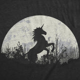 Womens Funny T Shirts Moon Unicorn Fantasy Graphic Tee For Ladies