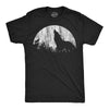 Mens Funny T Shirts Moon Wolves Novelty Graphic Tee For Men