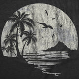 Mens Funny T Shirts Moon Beach Vacation Novelty Graphic Tee For Men