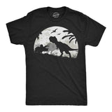 Mens Funny T Shirts Moonlight Dinos Sarcastic Dinosaur Graphic Novelty Tee for Men