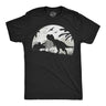 Mens Funny T Shirts Moonlight Dinos Sarcastic Dinosaur Graphic Novelty Tee for Men