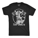 Mens Funny T Shirts Moo Stache Sarcastic Cow Graphic Novelty Mustache Tee for Men