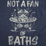 Youth Funny T Shirts Not A Fan Of Baths Sarcastic Kitten Graphic Novelty Tee For Kids