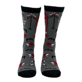 Men's Not A Morning Person Socks Funny Sarcastic Vampire Graphic Footwear