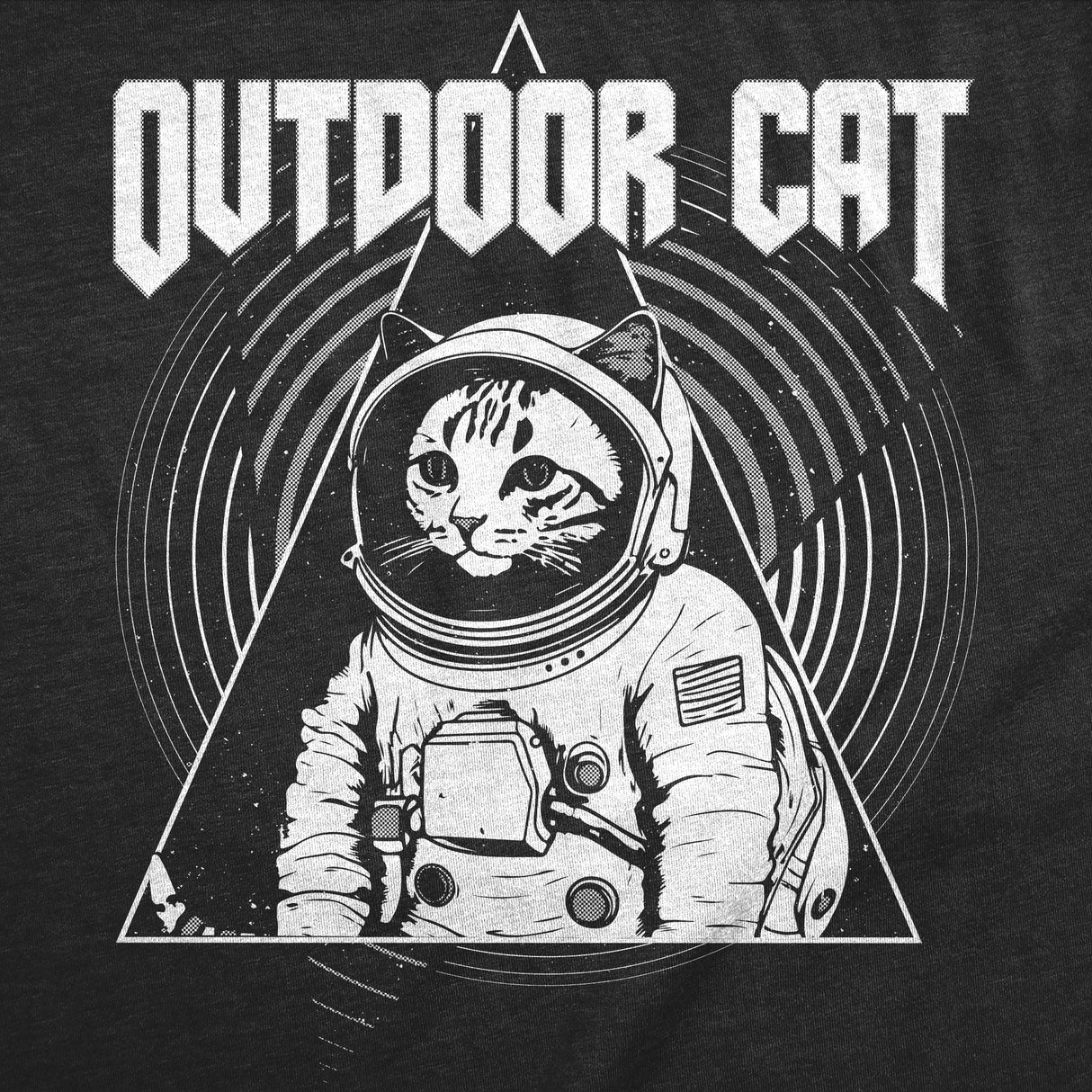 Womens Funny T Shirts Outdoor Cat Sarcastic Space Graphic Tee For Ladies