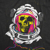 Mens Funny T Shirts Rainbow Astronaut Skull Cool Graphic Tee For Men