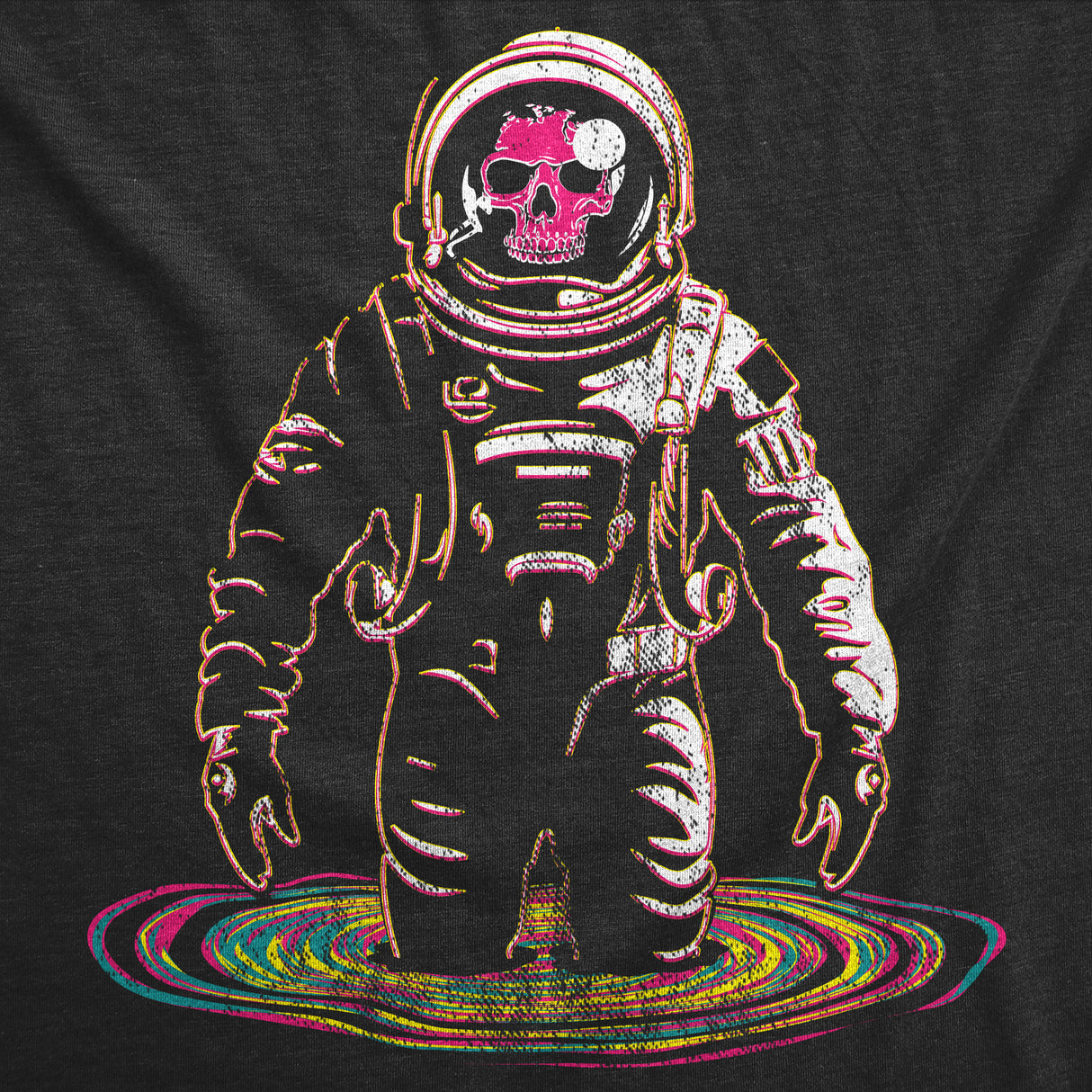 Womens Funny T Shirts Rainbow Black Hole Cool Space Graphic Tee For Ladies