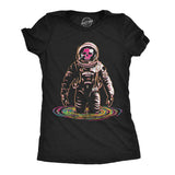 Womens Funny T Shirts Rainbow Black Hole Cool Space Graphic Tee For Ladies