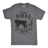 Mens Funny T Shirts Santas Coal Delivery Service Sarcastic Xmas Graphic Tee for Men