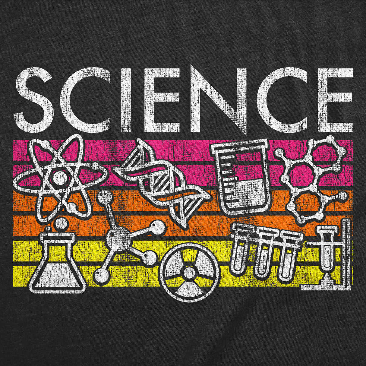 Womens Science Stripes Funny T Shirts Awesome Scientific Graphic Tee For Ladies