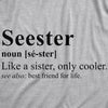 Womens Funny T Shirts Seester Sarcastic Sister Graphic Tee For Ladies