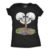 Womens Skull Rainbow Puddle Funny T Shirts Cool Graphic Tee For Ladies