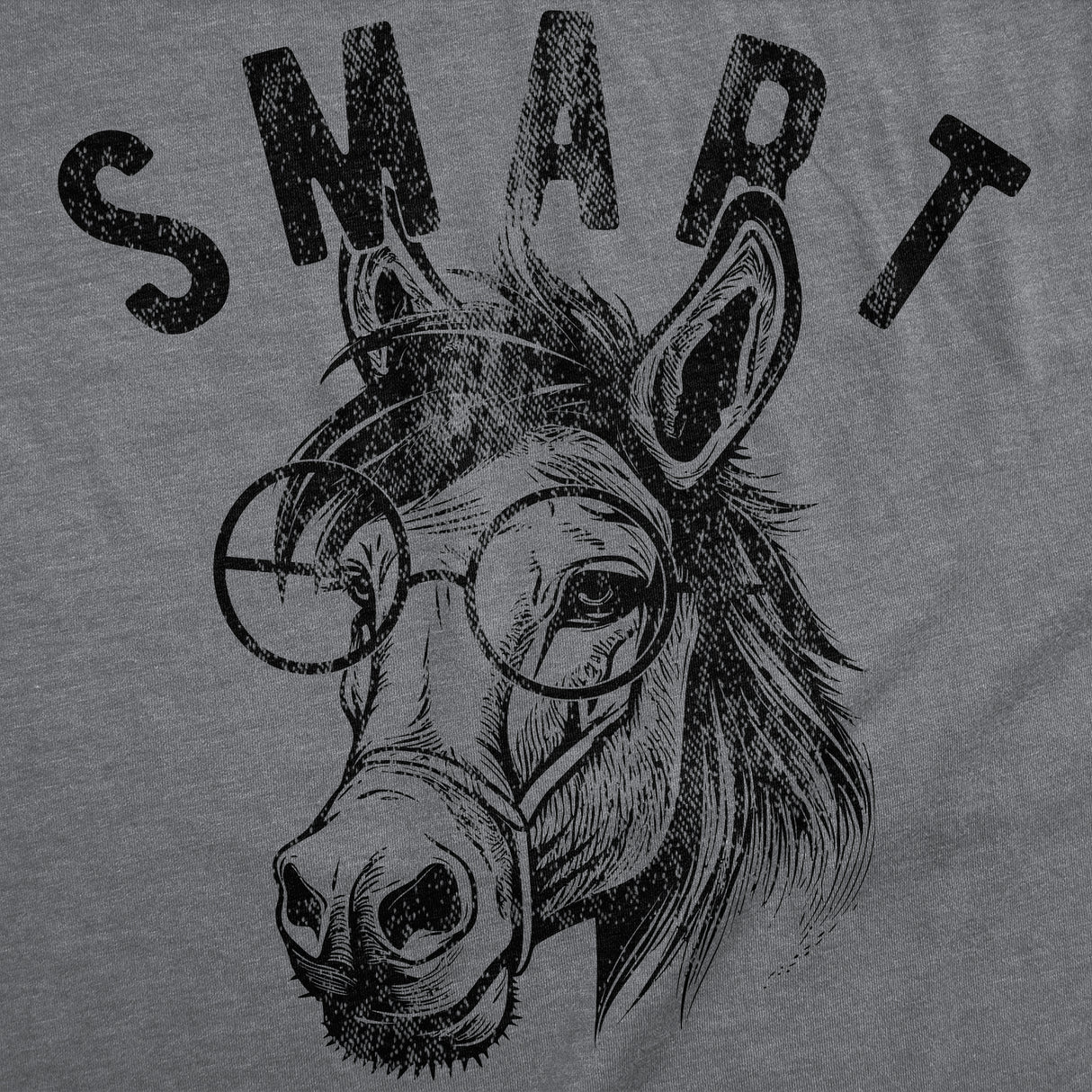 Mens Funny T Shirts Smart Ass Sarcastic Donkey Graphic Tee for Men
