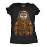 Womens Funny T Shirts Space Kitty Cool Astronaut Kitten Graphic Tee For Ladies