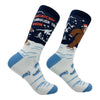 Men's Squatchin Through The Snow Socks Funny Sarcastic Christmas Novelty Footwear