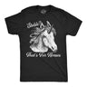 Mens Funny T Shirts Stable Thats For Horses Sarcastic Unicorn Graphic Novelty Tee For Men