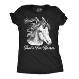 Womens Funny T Shirts Stable Thats For Horses Sarcastic Unicorn Graphic Novelty Tee For Ladies