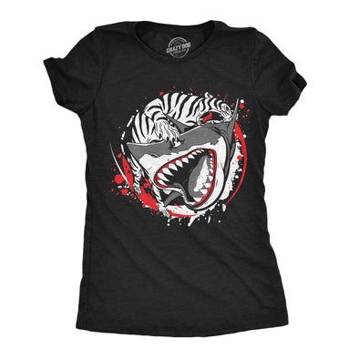 Womens Tiger Shark Ying Yang Funny T Shirts Animal Graphic Tee For Ladies